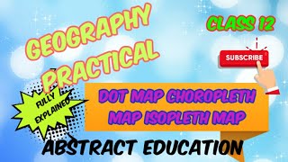 Dot Map choropleth map isopleth map GeographyGeography practical class 12  class 12 Geography [upl. by Anead]