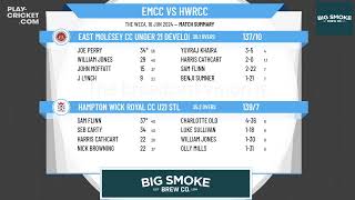 East Molesey CC Under 21 Development v Hampton Wick Royal CC U21 STL [upl. by Asennav]