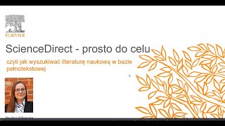 ScienceDirect prosto do celu czyli jak wyszukiwać literaturę naukową w bazie pełnotekstowej [upl. by Mathia]