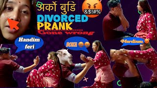 डिभोर्स त गर्नि हो 😱📝 PRANK on my WIFE 😱 GONE WRONG  कान्छि ल्याउछु भन्दा झन्डै ज्यानै गाको🔪😱 [upl. by Shoshana]