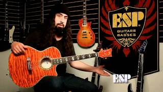 ESP Guitars Rob Caggiano demos the LTD Xtone AC30E [upl. by Mharg]