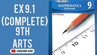 Exercise 91 9th class Arts Math Chapter 9 class 9 Linear Graphs [upl. by Platt]