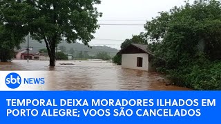 🔴 SBT News na TV Chuva provoca estragos e cancela voos no RS Governo reconhece emergência no Rio [upl. by Audley]