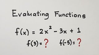 How to Evaluate Functions Evaluating Function  General Mathematics [upl. by Sadnalor]