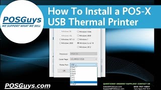 POSGuys How To Install a POSX USB Thermal Receipt Printer [upl. by Siblee]