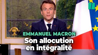 Réforme des retraites  regardez lallocution dEmmanuel Macron en intégralité [upl. by Mancino257]