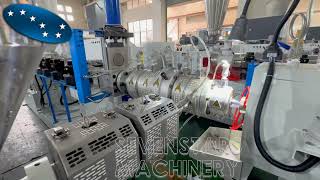 PE pipe making machine extrusion line [upl. by Rusert684]