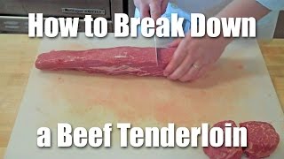 How To Butcher A Beef Tenderloin [upl. by Aernda]