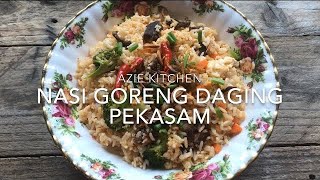 Nasi Goreng Daging Pekasam Dengan Beras Nagasari Import ERA [upl. by Rachaba]