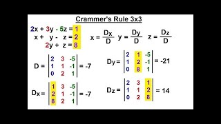 Cramers Rule  Cramers Rule 3×3  Class 11th Maths chapter 2 [upl. by Lyssa]