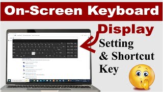 On screen keyboard  On screen keyboard problem  On screen keyboard keyboard [upl. by Jezebel]