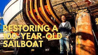 100YEAROLD ROTTEN WOODEN BOAT RESTORATION [upl. by Car747]