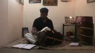 Mridangam Practice  Adhi Thalam  Solo [upl. by Annuahsal]