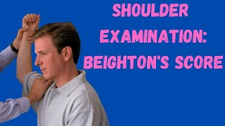 Shoulder Examination Beightons Score [upl. by Columbine]