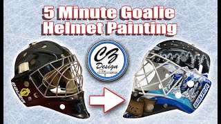 PAINTING A GOALIE MASK IN 5 MINUTES  Timelapse [upl. by Citarella]