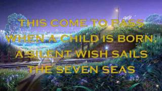 When A Child Is Born With LyricsVideo Design Lyn Alejandrino Hopkins [upl. by Adnema]