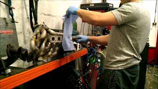 Zurawski Motorsport Log vs Tubular turbo manifold flow comparison [upl. by Hendrik]