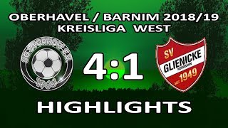 SG STORKOW  SV GLIENICKE 41  Highlights KL West 201819  9Spieltag [upl. by Acinehs]