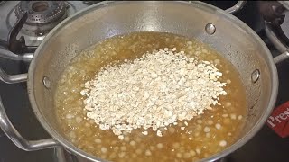 Oats breakfast recipe  Weight loss breakfast  Oatssabudana breakfast recipe  Breakfast recipe 😋😋 [upl. by Eittah]