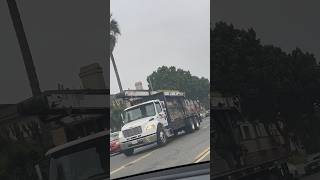 Freightliner Shingle Boom Truck in Carson Ca big truck california [upl. by Enalahs828]