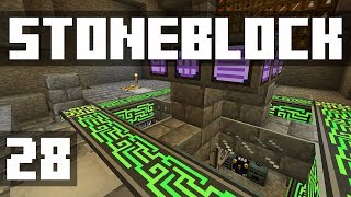 StoneBlock  Ep 28 NEW SUPER BASE Modded Minecraft 1122  iJevin [upl. by Bruell]