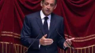 Discours de N Sarkozy devant le Parlement réuni en Congrès à Versailles [upl. by Nosnev438]