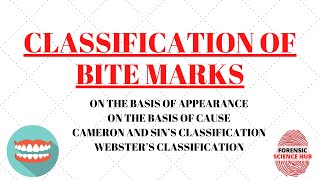 Classification of bite mark  Forensic odontology notes [upl. by Nyleuqcaj554]