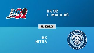 5 kolo HK 32 Liptovský Mikuláš – HK Nitra 45 pp HIGHLIGHTY [upl. by Neda372]