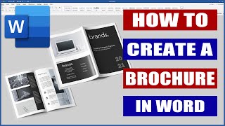 How to Design a Brochure in Word  Microsoft Word Tutorials [upl. by Yong154]