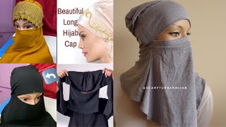 Hijab Cap With Niqab  Instant hijab Cutting And Stitching Inner hijab cap [upl. by Ellenrahc648]