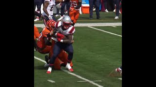 Rhamondre Stevenson rushes for a 12yard Gain vs Cincinnati Bengals [upl. by Billmyre]