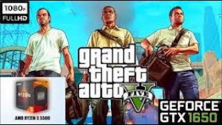 GTA 5 R5 5500 GTX 1650 16 GB RAM FPS TEST [upl. by Liebowitz410]