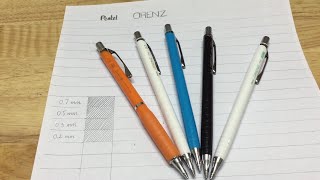 Subtitle Which lead size of Pentel Orenz is your favorite 02030507mm mechanical pencils [upl. by Alimak]