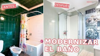 Modernizar el baño con madera y lámparas metalizadas  Decogarden [upl. by Marcille]