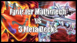 Ignister Mathmech vs 3 Meta Decks October 2022 YuGiOh [upl. by Oinafipe]