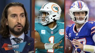 FIRST THINGS FIRST  Nick Wright Allen won 6 of 7 career meetings with  Tua Bills vs Dolphins [upl. by Renner]