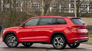 Skoda NEW Kodiaq Sportline 2021 in 4K Velvet Red metal 19 Inch Triglav Walk around amp detail inside [upl. by Yroggerg]