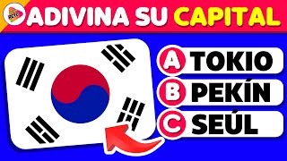 Adivina 42 Capitales del mundo🌎👀  Cuánto sabes🤓Test de Banderas🚩 TriviaReto✅ [upl. by Terchie]