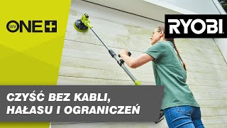 Teleskopowa szczotka obrotowa akumulatorowa 18V ONE RYOBI [upl. by Landon]