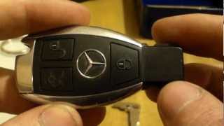 Mercedes w202 chrome smart key battery replacement and info [upl. by Damle]