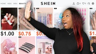 Doing My Nails Using SHEIN Products [upl. by Lebasy]