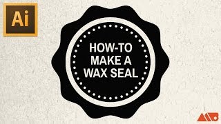 Adobe Illustrator Tutorial Howto Make a Wax Seal  Badge [upl. by Notneuq]