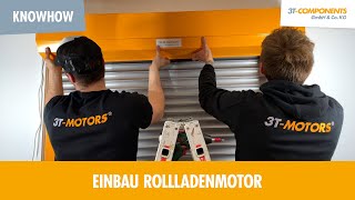 Einbau Rollladenmotor Vorbaurollladen  Einstellung Endlagen 3TMOTORS [upl. by Atilek]