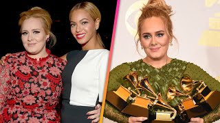 Adele and Beyonces PRIVATE TALK After 2017 GRAMMYs [upl. by Enelec]