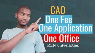 KZN Universities How to apply through CAO [upl. by Aitan]