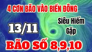 Dự báo thời tiết hôm nay ngày mai 12 tháng 11 năm 2024  4 cơn bão liên tiếp  Mưa rất to [upl. by Concordia]