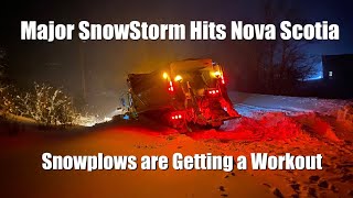 Nova Scotias RECORD BREAKING STORM Snow Plowing [upl. by Neslund507]