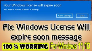 How to fix windows license will expire soon on windows 11 Updated [upl. by Aleta]