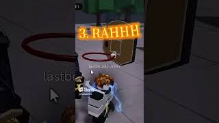 Top 6 rizz emotes in The Strongest Battlegrounds edit roblox rizz shorts [upl. by Ahsimot]