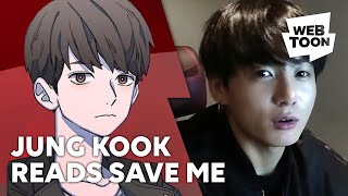 Jung Kook Reacts to THE MOST BEAUTIFUL MOMENT IN LIFE Pt0 SAVE ME  WEBTOON [upl. by Jaye]